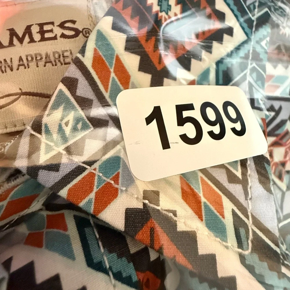 Cody James Authentic Western Apparel Pearl Snap Long Sleeve Shirt Men Size Small - Picture 8 of 9